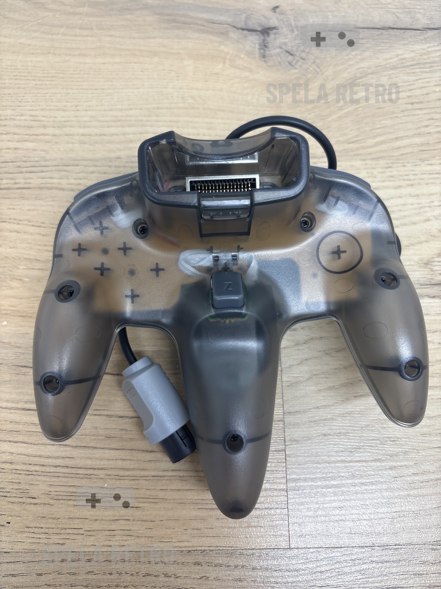 Nintendo 64: Kontroller 3e part transparent svart