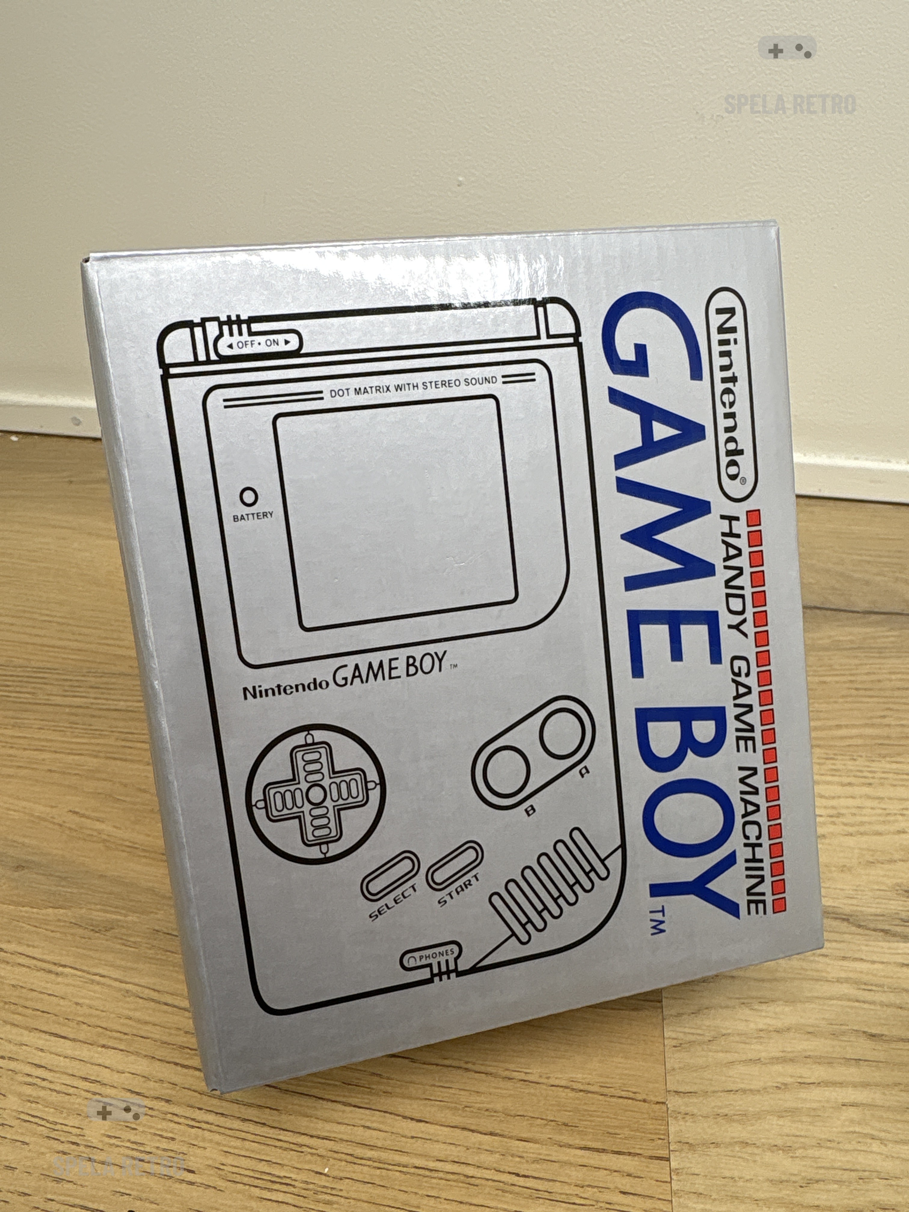 Game boy Classic - Nytt skal, skärmskydd & Kartong.